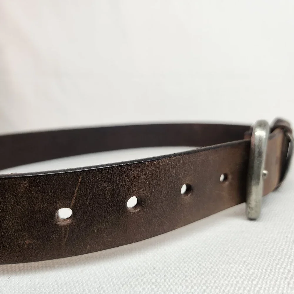 Boys Size 30 Brown Leather Belt